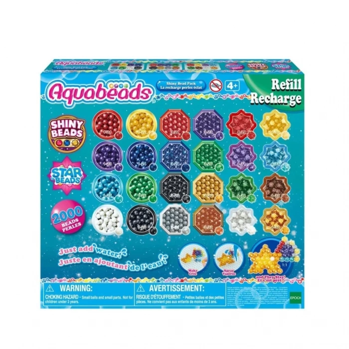 Üreticiniz 31995 Aquabeads Parlak Boncuk Paketi (yedek Paket) 2000 Parça +4 Yaş
