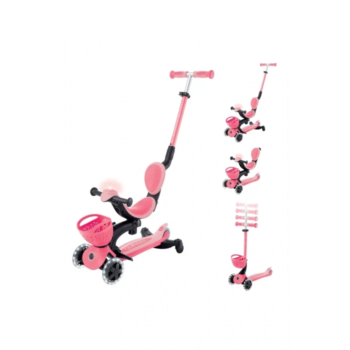 Üreticiniz 360 Scooter (ışıklı) Koyu Pastel Pembe