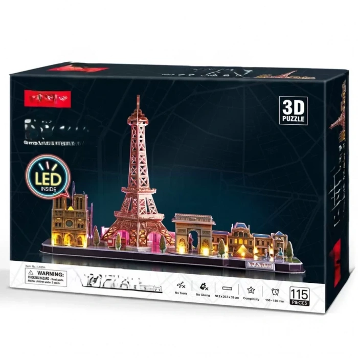 Üreticiniz 3d Puzzle 115 Parça Led Işıklı