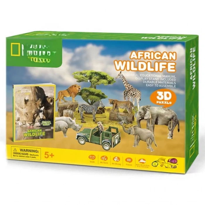 Üreticiniz 3d Puzzle Afrika Yaban Hayatı