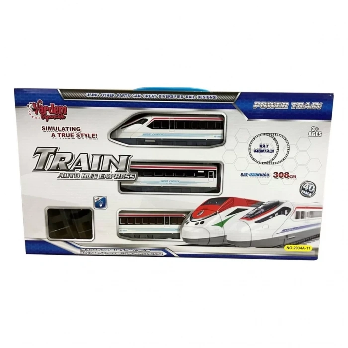Üreticiniz 40pcs Işıklı 308cm Hızlı Tren Set