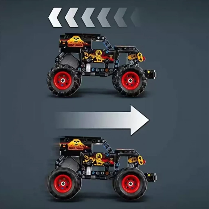 Üreticiniz 42219 Technic Monster Jam Grave Digger 263 Parça +7 Yaş