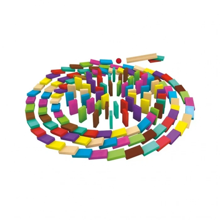 Üreticiniz 4456 Renkli Ahşap Domino