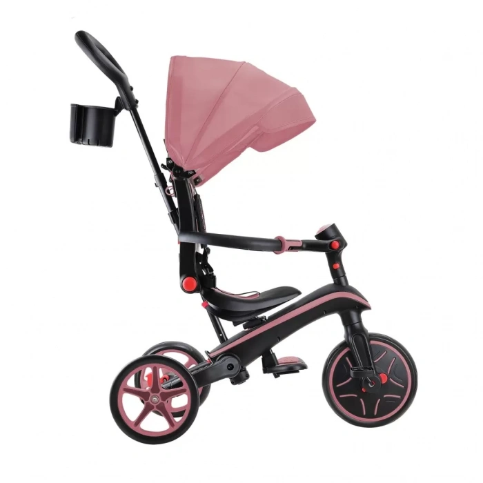 Üreticiniz 4in1 Katlanabilir Bisiklet Koyu Pastel Pembe