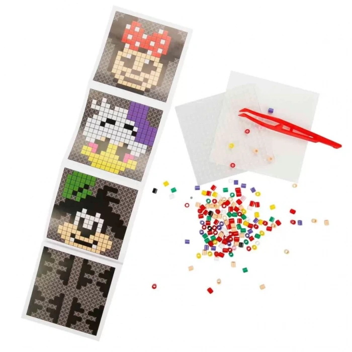 Üreticiniz 4in1 Nessiworld Minnie Mouse Pixel Pixel Boncuk Aktivite Ve Oyuncak Seti