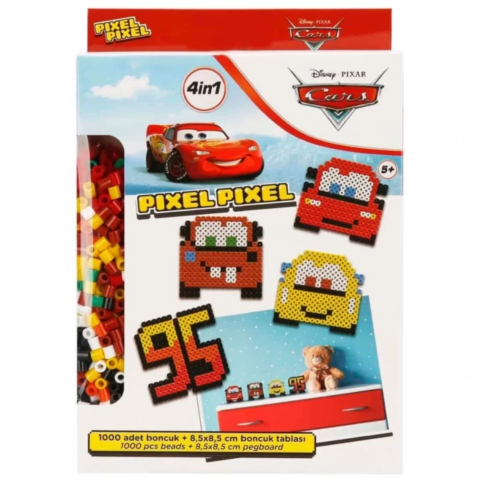 Üreticiniz 4in1nessiworld Cars Pixel Pixel Boncuk Aktivite Ve Oyuncak Seti