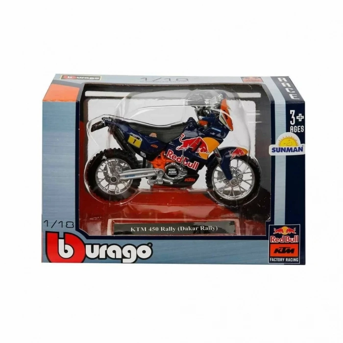 Üreticiniz 51070 Nessiworld-bur-1:18 Motor Red Bull Ktm 450 2 Asorti
