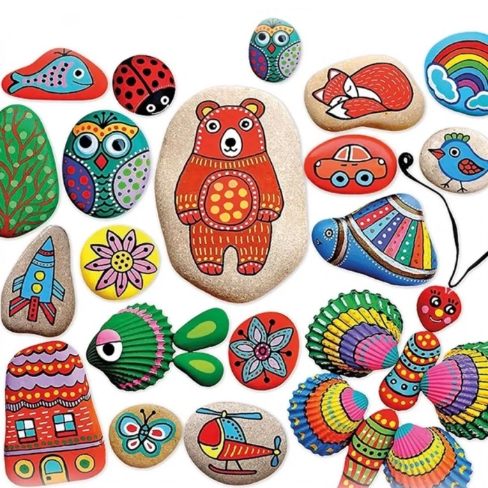Üreticiniz 5307 Taş Boyama - Stone Painting / +6 Yaş