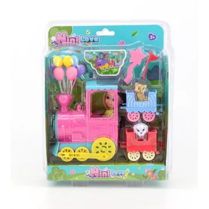Üreticiniz 53822 Trenli Balonlu Mini Bebek
