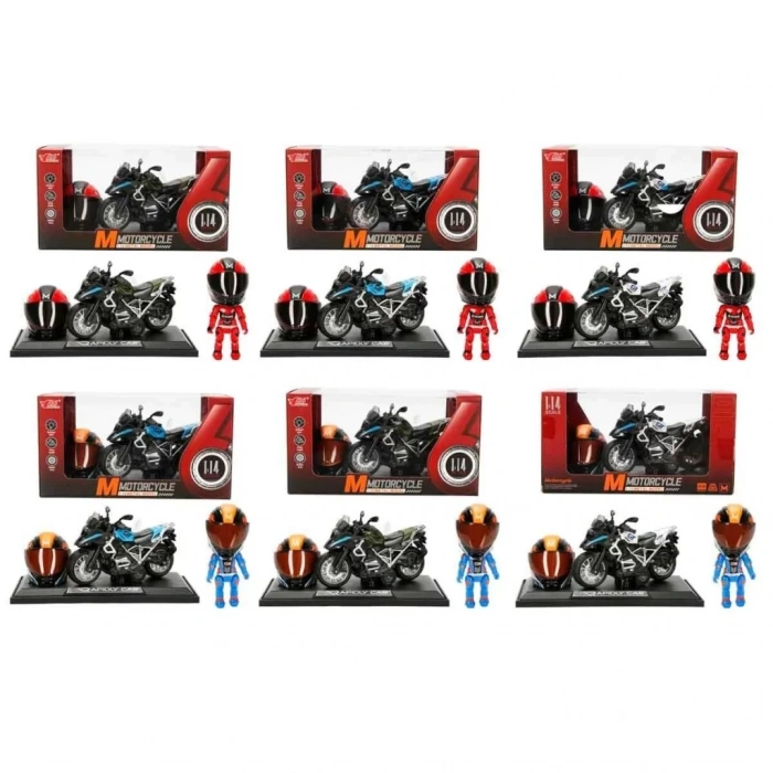 Üreticiniz 5834 Motosiklet 1 14 Kasklı Figür Pb 3r Ses Işık