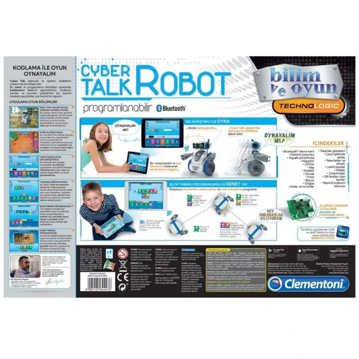 Üreticiniz 64447 Cyber Talk Robot - Robotik Laboratuvarı +8 Yaş