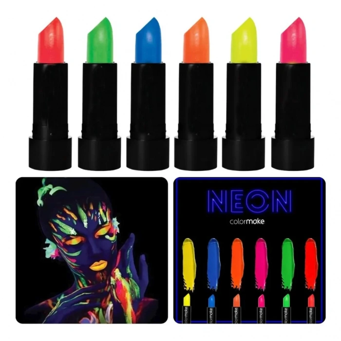 Üreticiniz 6’lı Neon Boya – Uv Işıkta Parlayan Makyaj Seti