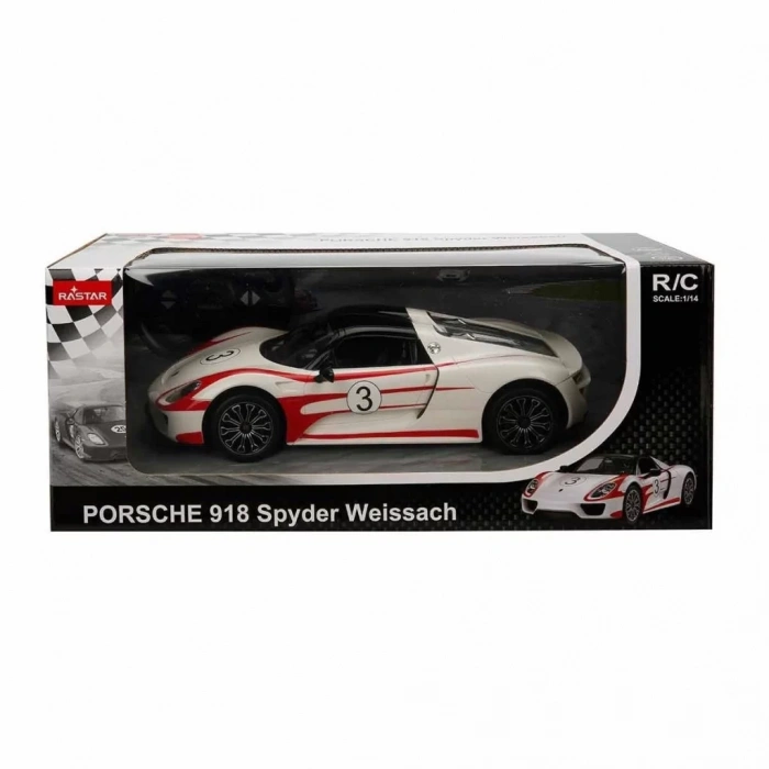 Üreticiniz 70710 1:14 Uzaktan Kumandalı Porsche 918 Spyder Weissach Işıklı Araba 32 Cm
