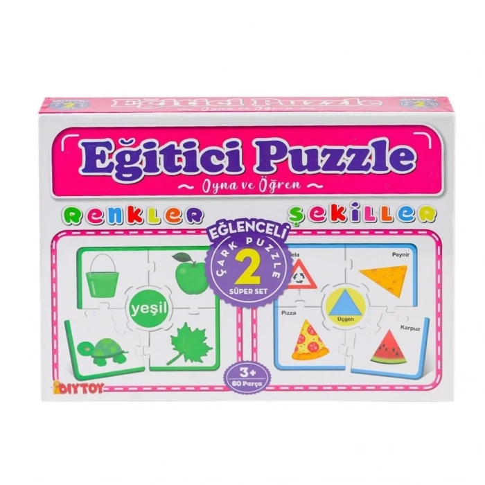 Üreticiniz 7194 Çark Puzzle Renkler Şekiller -