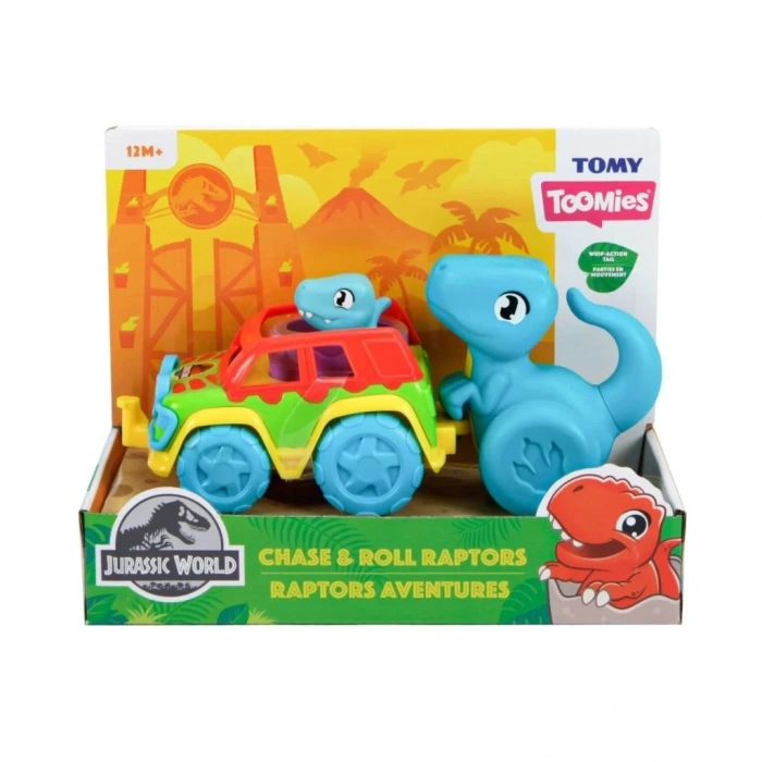 Üreticiniz 73251 Tomy -  Dino Ve Renkli Araç +12 Ay