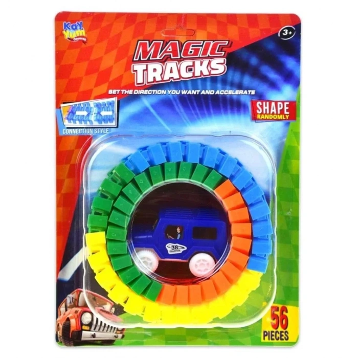 Üreticiniz 8023 Magıc Tracks 56 Parça Raylı Araba -kym