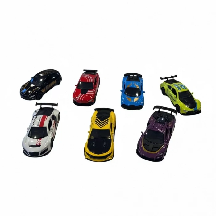 Üreticiniz 8.5cm 1:64 Kapıları Açılan Spor Çekbırak Araba
