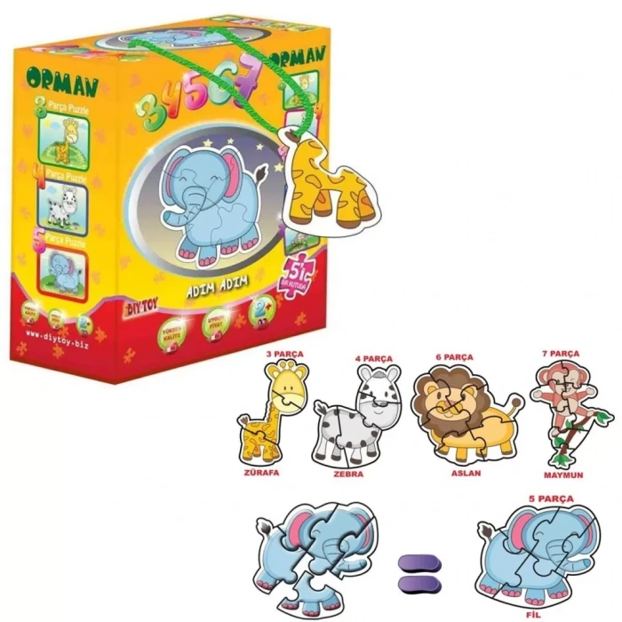 Üreticiniz 8766 Orman Kut.puzzle 025876-34567