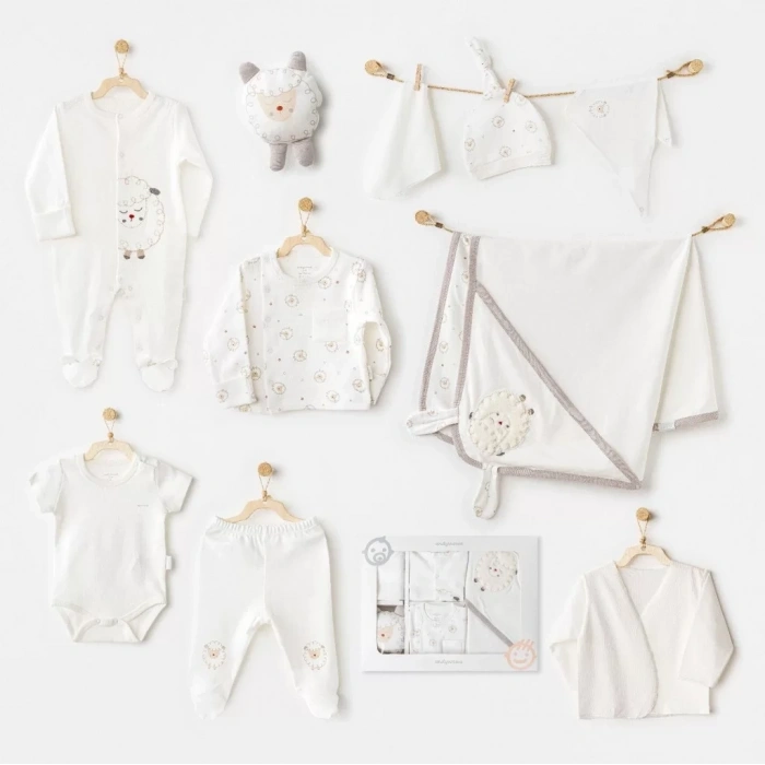 Üreticiniz Ac25561 Newborn Set Tinny Ships 10lu Hastane Çıkışı Ekru
