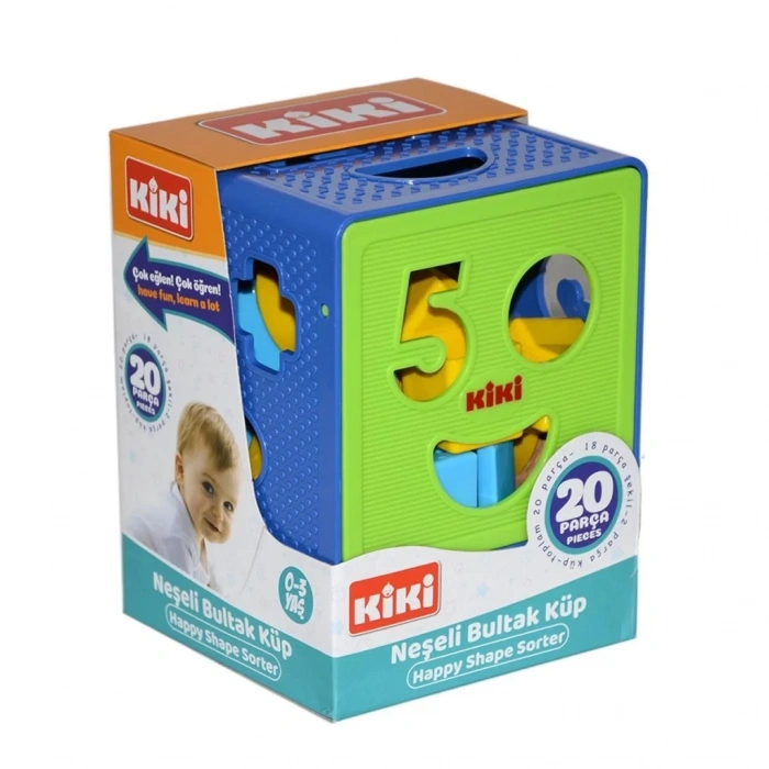 Üreticiniz Ae-1210 Kiki, 20 Parça Neşeli Bultak Küp / 0-3 Yaş