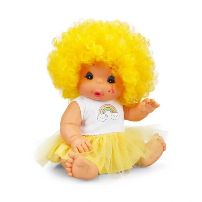 Üreticiniz Afro Kıvırcık Renkli Saçlı Bebek