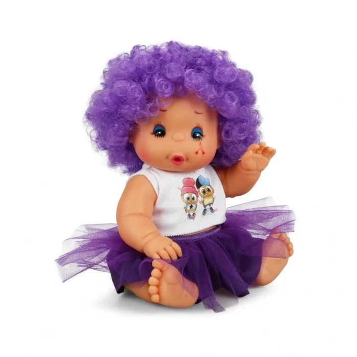 Üreticiniz Afro Kıvırcık Renkli Saçlı Bebek