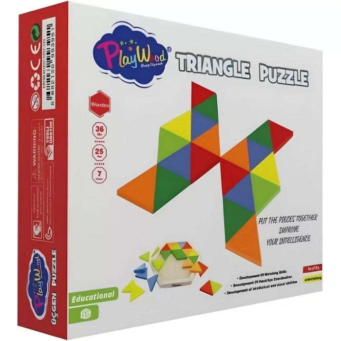 Üreticiniz Ahşap Üçgen Puzzle