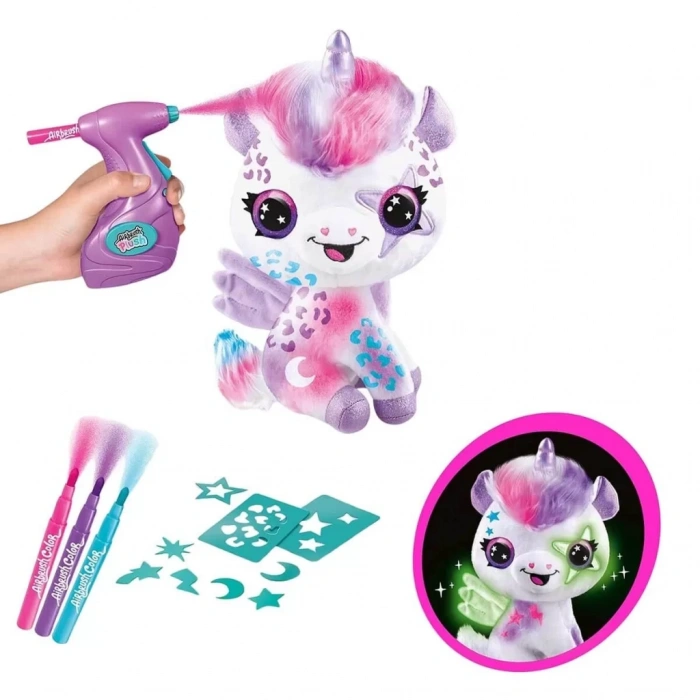 Üreticiniz Airbrush Peluş Karanlıkta Parlayan Sihirli Unicorn