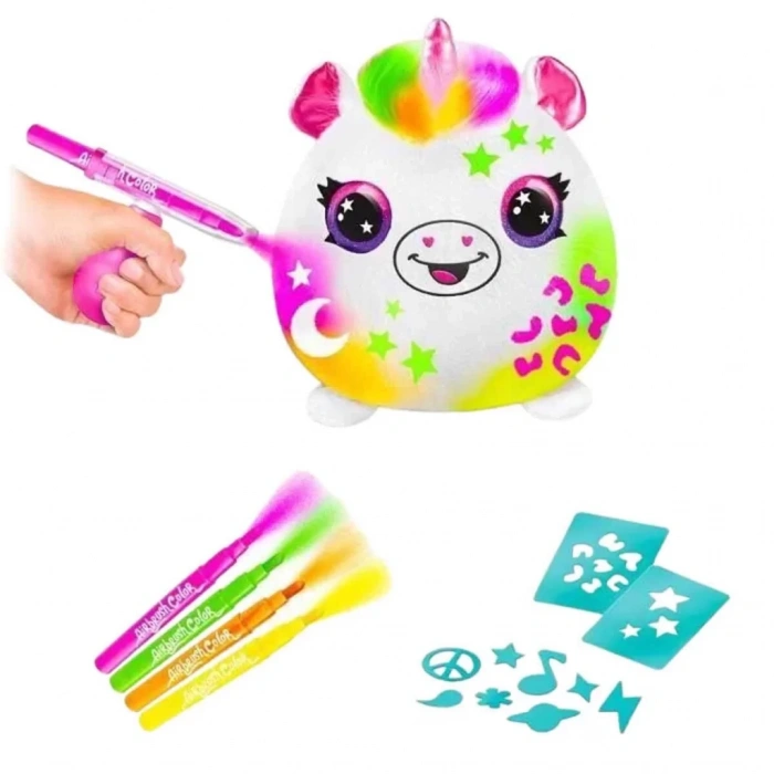 Üreticiniz Airbrush Peluş Neon Boyama Seti