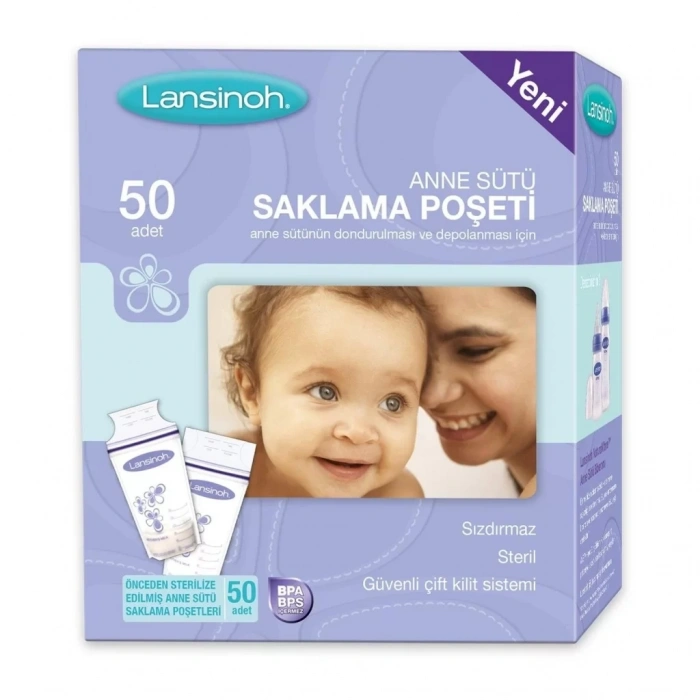 Üreticiniz Anne Sütü Saklama Poşeti 50 Adet