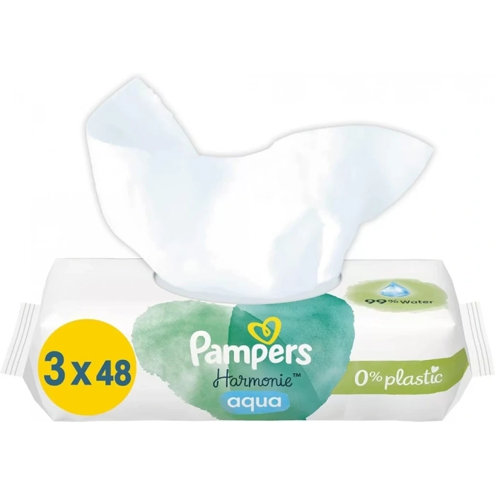 Üreticiniz Aqua Pure Islak Havlu Mendil 3lü 144 Yaprak