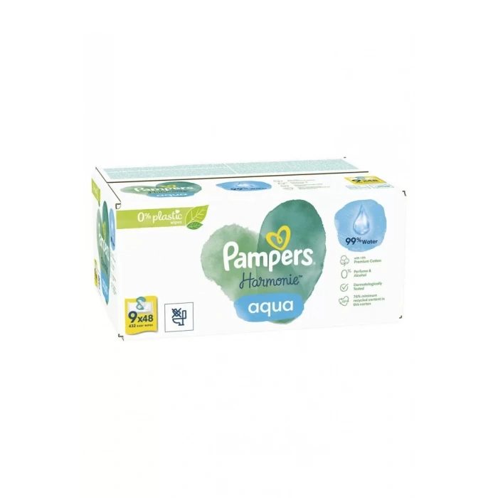 Üreticiniz Aqua Pure Islak Havlu Mendil 9lu 432 Yaprak