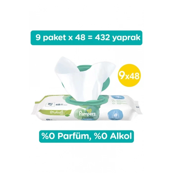 Üreticiniz Aqua Pure Islak Havlu Mendil 9lu 432 Yaprak