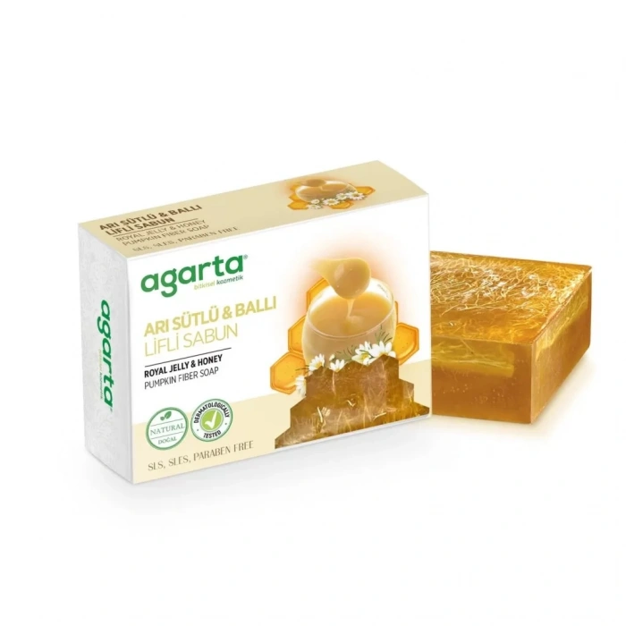 Üreticiniz Arı Sütlü Ve Ballı Lifli Sabun 150 Gr