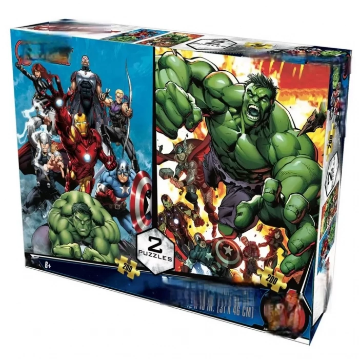 Üreticiniz Avengers İkili Puzzle 200 Parça