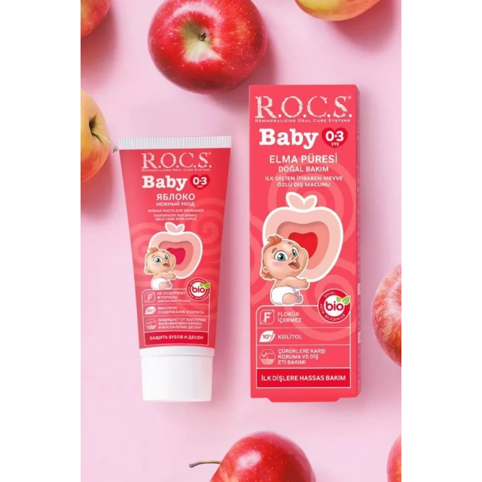 Üreticiniz .baby Diş Macunu 0-3 Yaş 35 Ml Elma