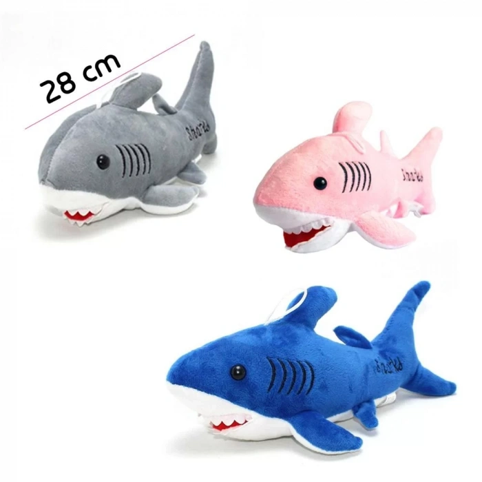 Üreticiniz Baby Shark Şarkılı Köpek Balığı Peluş Oyuncak 28 Cm