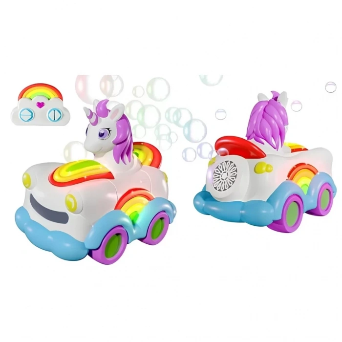 Üreticiniz Baloncuk Çıkartan Uzaktan Kumandalı Unicorn Araba 3.7v.usb