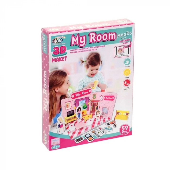 Üreticiniz Benim Odam Maket 3 Boyutlu Puzzle
