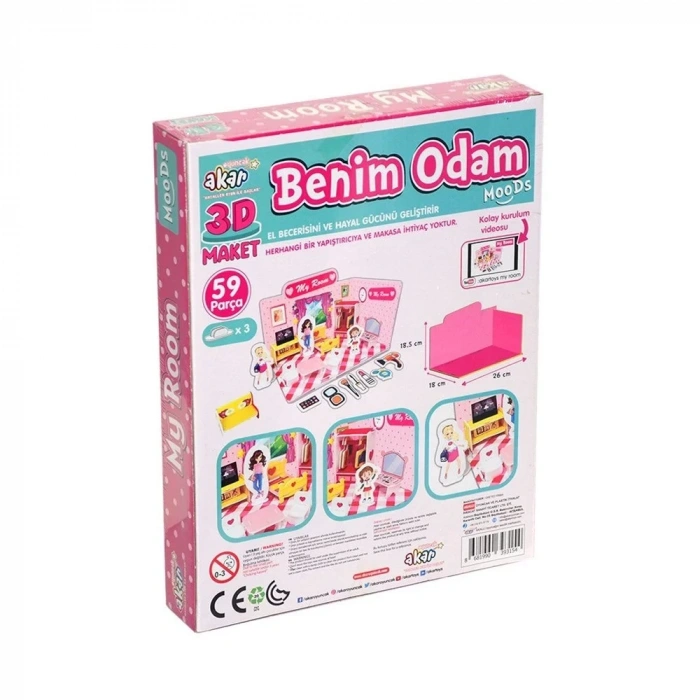 Üreticiniz Benim Odam Maket 3 Boyutlu Puzzle