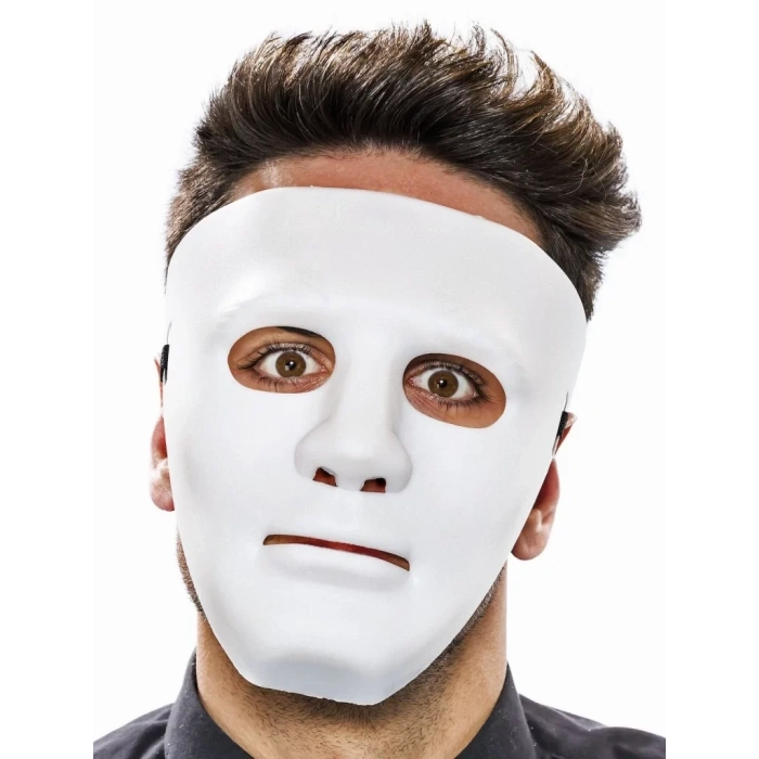 Üreticiniz Beyaz Renk Hip Hop Anonim Jabbawockeez Dans Maskesi 18x19 Cm