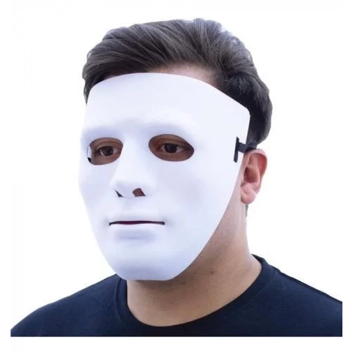 Üreticiniz Beyaz Renk Hip Hop Anonim Jabbawockeez Dans Maskesi 18x19 Cm