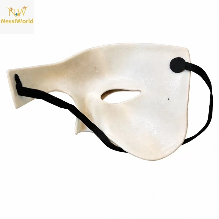 Üreticiniz Beyaz Yarım Erkek Maske – Phantom Parti & Balo Maskesi