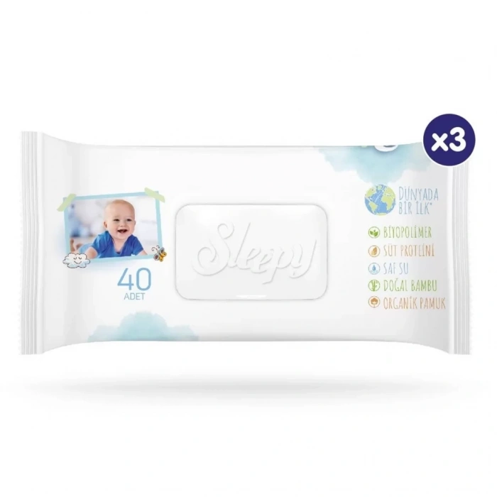 Üreticiniz Bio Natural Islak Havlu Mendil 3x40 120 Yaprak
