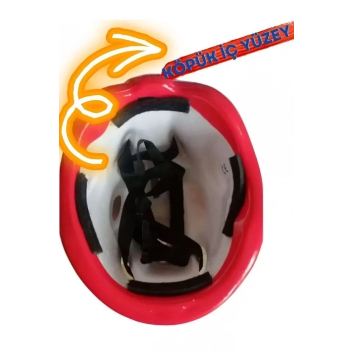 Üreticiniz Bisiklet Kaykay Paten Çocuk Kaskı Ve Dizlik Set Pempe/pembe