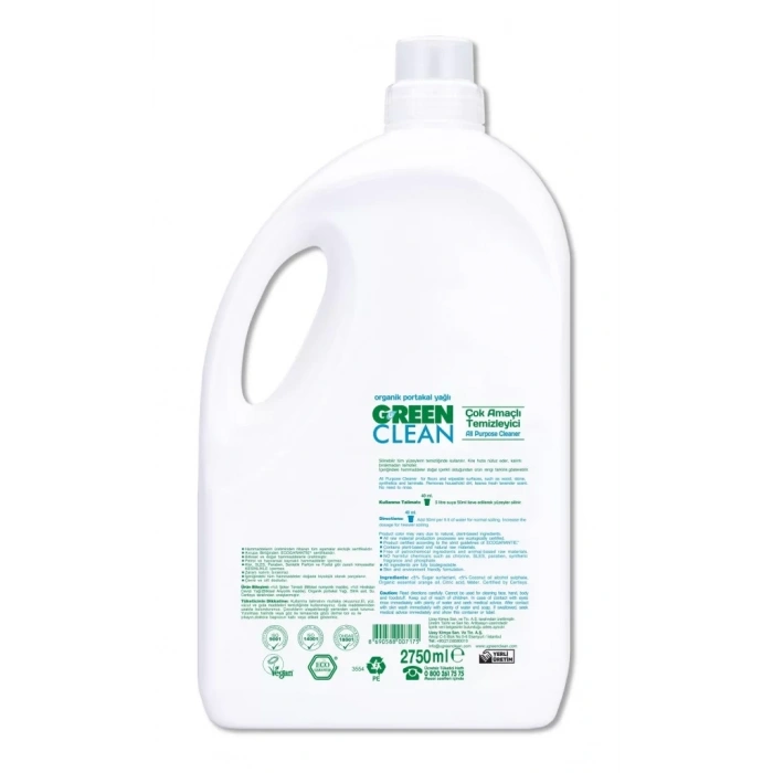 Üreticiniz Bitkisel Çok Amaçlı Temizleyici 2750 Ml