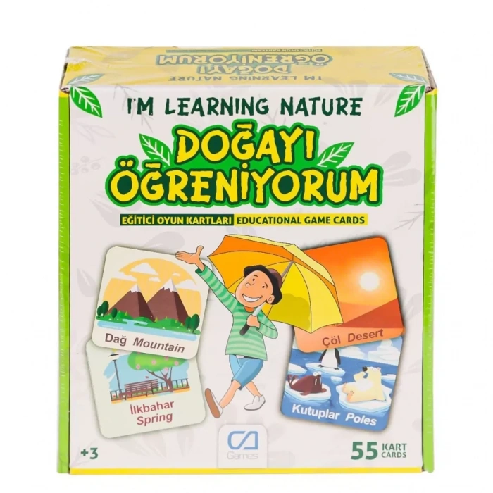 Üreticiniz Caegt-5053 Doğayı Öğreniyorum Eğitici Oyun Kartları -