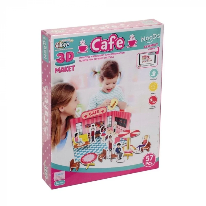 Üreticiniz Cafe Maket 3 Boyutlu Puzzle
