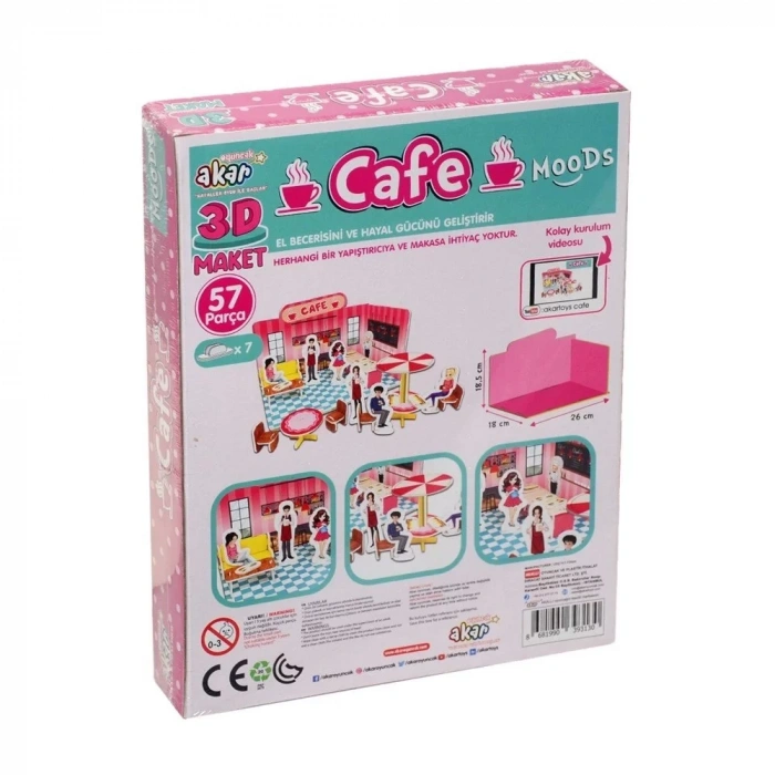 Üreticiniz Cafe Maket 3 Boyutlu Puzzle