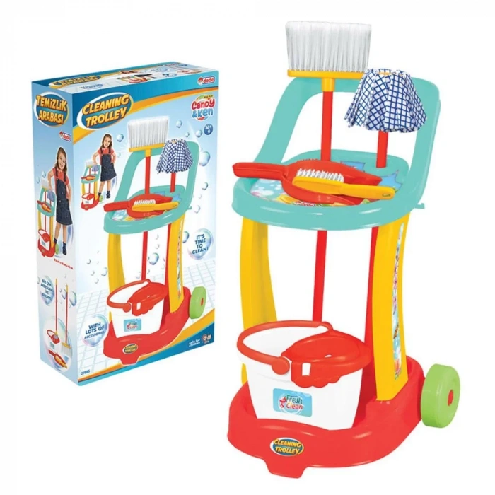 Üreticiniz Candy & Ken Temizlik Arabası Temizlik Oyun Seti